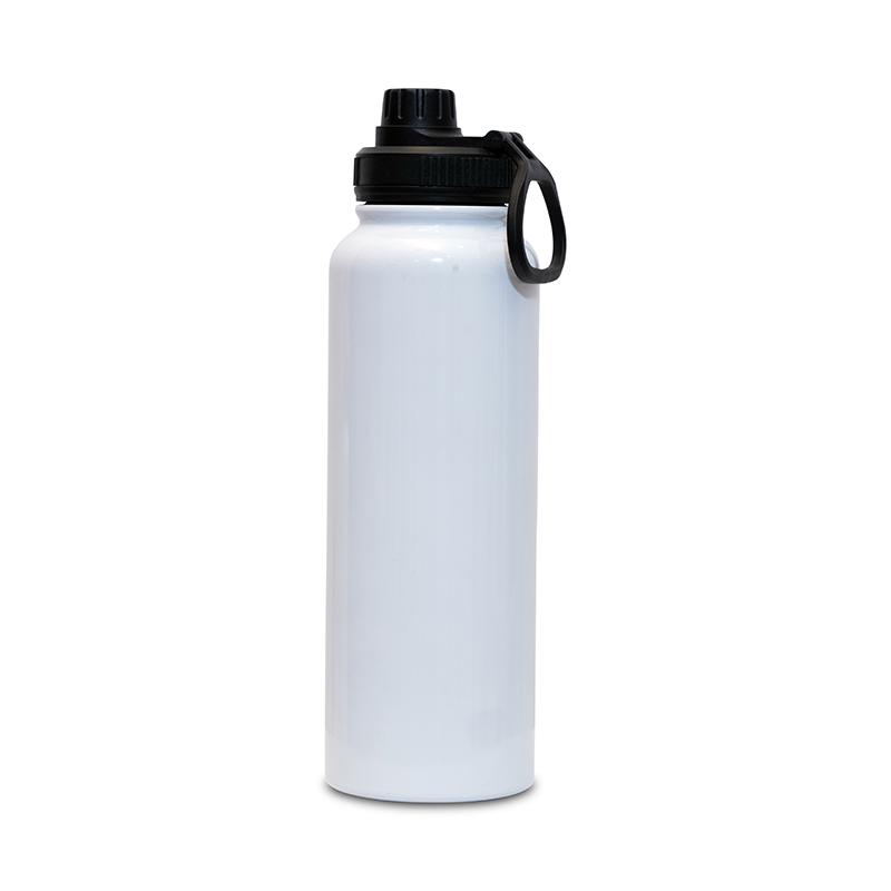 White  Colour Insulated Vacuum Sports Water Bottle With 24 Hours Of Cold And 12 Hours Of Heat